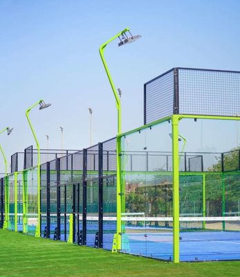 20mx10m het Blauwe Roze Zwarte Padel Hof van Tennisbaan Openluchtpadel