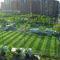 Openlucht Kunstmatig Gras 50mm van de Kinderdagverblijfvoetbal PE Groen Gebied